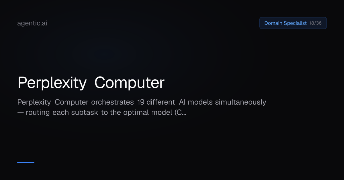 Perplexity Computer — Agenticness Score 18/36, Pricing & Alternatives ...